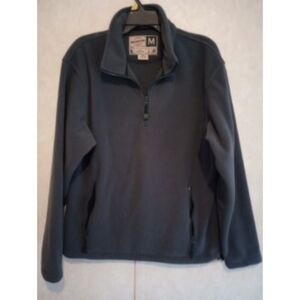 Wearguard Men's Size Medium 1/4 Zip Army Green Fleece Pullover